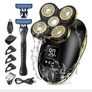 Head Shavers for Bald Men Mens Head Shaver Detachable Head  Wet/Dry Electric NEW